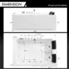 Empava Whirlpool Bathtub 71 Inch,2 Person Whirlpool Tubs With 16 Jets,Jetted Bathtub,Acrylic SPA Bath Tub,Hydro Massage Bathtub With Right Drain,3-Side Apron,White - Image 3