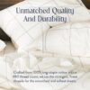 Brooklinen Luxury Sateen 4 Piece Full Size Sheets Set in Window Pane - 100% Cotton Sateen Sheets - 1 Fitted Sheet, 1 Flat Sheet, 2 Pillowcases - Best Luxury Sheets - Image 3