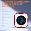 3 Packs Combination Gas & Carbon Monoxide Detectors,Plug in Carbon Monoxide Alarm,Natural Gas Detector,Propane,4-in-1 Digital Display CO Level & Explosive Gas & °F & Humidity for Home,RV - Image 4