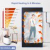COSVALVE Portable Steam Saunas, at Home Sauna Full Size, Personal Steam Sauna Box, 4L & 1600W Steam Generator, Remote Control, Timer, Foldable Chair, 31.5''*31.5''*70.87''H - Image 3