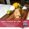 Made in USA Black Walnut Wood Cutting Board by Virginia Boys Kitchens - Butcher Block Wooden Carving Board with Juice Well made from Sustainable Hardwood (17x11) - Image 6