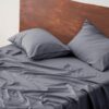 Bedsure Cooling Queen Sheet Set, Blend of Rayon Derived from Bamboo Sheets, Breathable Soft & Silky, GentleSoft™ Hotel Luxury Bedding Set, Deep Pocket Bedsheets for Hot Sleepers - Dimgray - Image 6