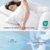 Bedsure Cooling Sheets King Size, Cooling Bed Sheets for Hot Sleepers, Chill Cool Sheet, Deep Pocket Up to 17.5 Inches, Soft & Breathable King Size Sheets Set, 4 Pieces, White - Image 4