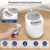 SereneLife Portable Sauna for Home, Steam Sauna Tent with 2L Steamer, Folding Sauna Chair, Compact Personal Rejuvenation Sauna, Remote Control in-Home Spa, 40" x 34" - inch (Gray) - Image 5