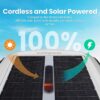 Solar Powered Automatic Robotic Pool Skimmer Cleaner,Solar Pool Surface Cleaner Dual Mode with Obstacle Avoidance Daytime ＆ Overnight Continuous Cleaning Ideal for All Swimming Pool-White - Image 2