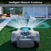 MGC1000 Robot Lawn Mower with 590ft Boundary Wire for 0.25 Acre (1/4 Acre), Auto Mapping & Recharge, 45% Climbing Automatic Robotic Lawn Mower, Precise Location & Breakpoint Detection, IPX6 Waterproof - Image 8