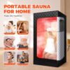 Portable Sauna for Home,31.5"x31.5"x71",Portable Steam Sauna,Sauna Box with 3L Sauna Steamer Machine and Larger Folding Chair,Full Body Steam Saunas for Home,Gym,Bathroom - Image 4
