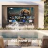 SYLVOX Outdoor TV, 55 inch Smart TV Waterproof Outdoor TVs, 4K Weatherproof Television for Outside, Support Google Assistant, Chromecast, 1000 nit Brightness Partial Sun (Deck Pro 2.0/2024) - Image 2
