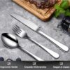 49-Piece Stainless Steel Silverware Set with Cutlery Organizer, Service for 8 with Steak Knives and Kitchen Utensils - Image 7