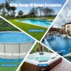 Pool Vacuum for Above Ground Pool with a Telescopic Pole, Running time up to 1H, T403 Handheld Rechargeable Pool Cleaner with Powerful Suction up to 18.5 gallons/min, Ideal for Leaves, Debris - Image 6