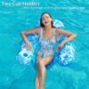 Jasonwell Inflatable Pool Float Chair - Pool Floaties Chair Floats Loungers for Swimming Pools Floating Lounger with Cup Holders Toy Party Floaties for Adults L - Image 4