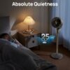 Dreo Fan for Bedroom, 80° Oscillating Standing Fan, 25dB Quiet, 80ft Pedestal Fans for Home Office, 90° Manual Vertical, 3 Speeds, Remote, 34-41" Adjustable Height, Air Circulator - Image 6