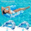 Jasonwell Inflatable Pool Float Chair - Pool Floaties Chair Floats Loungers for Swimming Pools Floating Lounger with Cup Holders Toy Party Floaties for Adults L - Image 5