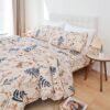 JSD Boho Floral Printed Sheet Set Queen Size 4 Piece, Soft Botanical Pattern Microfiber Sheets Extra Deep Pocket - Image 7