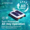 Solar Powered Automatic Robotic Pool Skimmer Cleaner,Solar Pool Surface Cleaner Dual Mode with Obstacle Avoidance Daytime ＆ Overnight Continuous Cleaning Ideal for All Swimming Pool-White - Image 5