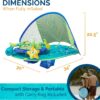 SwimWays Baby Spring Float Activity Center, Baby Pool Float with Canopy & UPF Protection, Pool Toys & Swimming Pool Accessories for Kids 9-24 Months, Green Octopus - Image 8