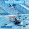 Pool Vacuum for Above Ground Pool with a Telescopic Pole, Running time up to 1H, T403 Handheld Rechargeable Pool Cleaner with Powerful Suction up to 18.5 gallons/min, Ideal for Leaves, Debris - Image 3