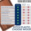 Made in USA Black Walnut Wood Cutting Board by Virginia Boys Kitchens - Butcher Block Wooden Carving Board with Juice Well made from Sustainable Hardwood (17x11) - Image 3