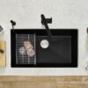 BLANCO Precis Super Single Kitchen Sink, Coal Black - Image 4