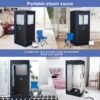 COSVALVE Portable Steam Saunas, at Home Sauna Full Size, Personal Steam Sauna Box, 4L & 1600W Steam Generator, Remote Control, Timer, Foldable Chair, 31.5''*31.5''*70.87''H - Image 7