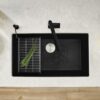 BLANCO Precis Super Single Kitchen Sink, Coal Black - Image 3