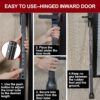 AceMining Upgraded Door Security Bar & Sliding Patio Bar, Heavy Duty Stoppers Adjustable Jammer for Home, Apartment, Travel (1 Pack,Grey) - Image 8