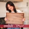 Made in USA Black Walnut Wood Cutting Board by Virginia Boys Kitchens - Butcher Block Wooden Carving Board with Juice Well made from Sustainable Hardwood (17x11) - Image 5