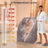 SereneLife Portable Sauna for Home, Steam Sauna Tent with 2L Steamer, Folding Sauna Chair, Compact Personal Rejuvenation Sauna, Remote Control in-Home Spa, 40" x 34" - inch (Gray) - Image 2