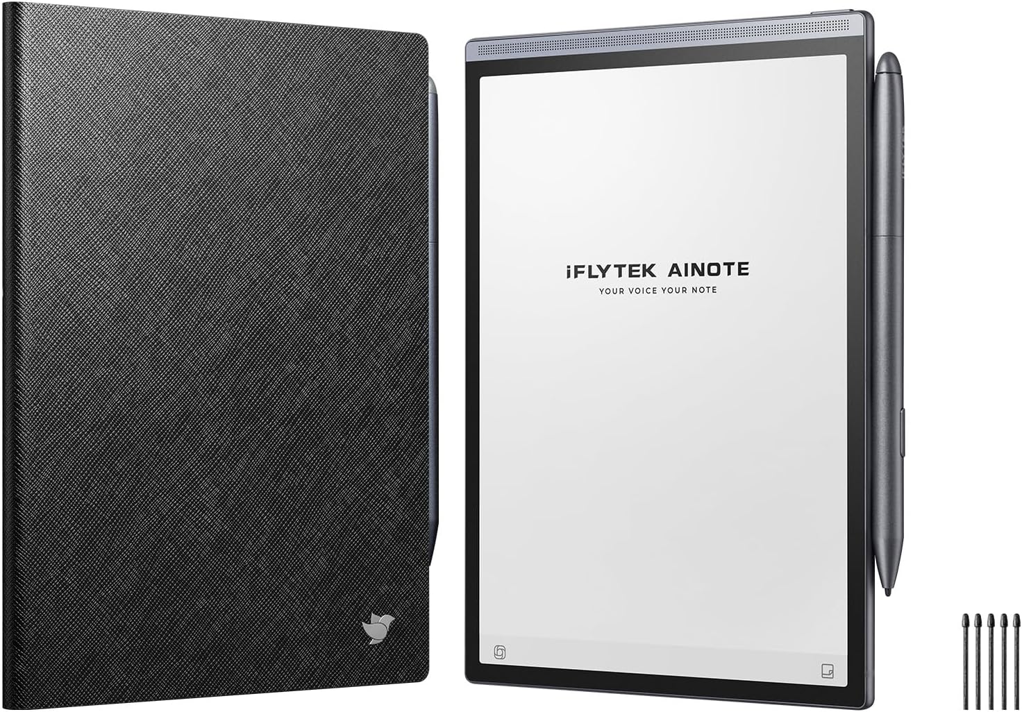 AINOTE Air 2 E Ink Tablet,Black Protective Case for iFLYTEK Paper Tablet 8.2",5 pcs Pen Refills for iFLYTEK Writing Tablet
