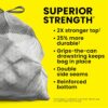Glad ForceFlex MaxStrength XL Kitchen Trash Bags, 20 Gal, Fresh Clean, 80 Ct (Package May Vary) - Image 5