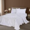 ZOYER 100% Cotton Sheets - Cooling & Crisp Full Size Percale Bed Sheets, 16" Deep Pockets Full Bedding Set, Lightweight & Breathable, Durable, 4 Pieces, Fairy Meadows - Image 2