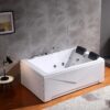 Empava Whirlpool Bathtub 71 Inch,2 Person Whirlpool Tubs With 16 Jets,Jetted Bathtub,Acrylic SPA Bath Tub,Hydro Massage Bathtub With Right Drain,3-Side Apron,White - Image 4