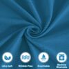 Twin Sheets Set, 3 Pieces Hotel Luxury Soft Microfiber Bed Sheets Set, Up to 16" Deep Pockets, Oeko-Tex Sheets with Elastic, Breathable, Wrinkle Free (Peacock Blue,Twin) - Image 4