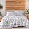 RUVANTI 100% Organic Cotton Sheets Queen Size Set, 4 Pieces, Soft & Breathable Percale Weave Bedding, Deep Pocket 16" Hotel Standard, Crisp Cool Feeling, Durable, Dyed Sheet, Obsessed Stems - Image 3