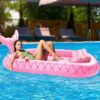 HeySplash Pool Lounger Float for Adult, Inflatable Pool Floats Bed Cooling Contour Lounger Rafts, Water Rafts for Lake, Outdoor Beach Pool Party - Image 2