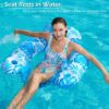 Jasonwell Inflatable Pool Float Chair - Pool Floaties Chair Floats Loungers for Swimming Pools Floating Lounger with Cup Holders Toy Party Floaties for Adults L - Image 3