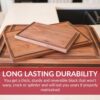 Made in USA Black Walnut Wood Cutting Board by Virginia Boys Kitchens - Butcher Block Wooden Carving Board with Juice Well made from Sustainable Hardwood (17x11) - Image 9