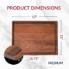 Made in USA Black Walnut Wood Cutting Board by Virginia Boys Kitchens - Butcher Block Wooden Carving Board with Juice Well made from Sustainable Hardwood (17x11) - Image 7
