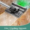 S7 Plus Cordless Vacuum Cleaner, 35Kpa, up to 40Mins 2-in-1 Cordless Vacuum and Mop Combo, Lightweight and Versatile Stick Vacuum, Deep Cleans, Washes, Green LED, All in One - Image 2