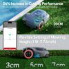 MGC1000 Robot Lawn Mower with 590ft Boundary Wire for 0.25 Acre (1/4 Acre), Auto Mapping & Recharge, 45% Climbing Automatic Robotic Lawn Mower, Precise Location & Breakpoint Detection, IPX6 Waterproof - Image 3