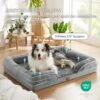 Bedsure Orthopedic Dog Bed for Extra Large Dogs - XL Washable Dog Sofa Beds Large, Supportive Foam Pet Couch Bed with Removable Washable Cover, Waterproof Lining and Nonskid Bottom, Grey - Image 3
