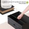 EnHomee Black Dresser for Bedroom with 12 Drawers Dressers & Chests of Drawers for Bedroom, Fabric Storage Dresser,11.9" D x 40.7" W x 43.8" H - Image 4