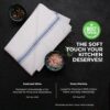 Utopia Towels Blue Dish Towels [12 Pack - 15 x 25 Inches] 100% Ring Spun Cotton Highly Absorbent & Reusable Cleaning Bar, Tea, Kitchen and Dishcloths Set - 200 GSM - Image 3