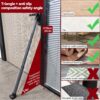 AceMining Upgraded Door Security Bar & Sliding Patio Bar, Heavy Duty Stoppers Adjustable Jammer for Home, Apartment, Travel (1 Pack,Grey) - Image 6