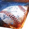 SDIII 4PCS Baseball Sheets Full, Bed in a Bag Baseball Bedding Sheet Set, Soft Microfiber, Wrinkle and Fade Resistant, Sports Sheets for Boys Girls Kids Teens on Amazon, Full - Image 5