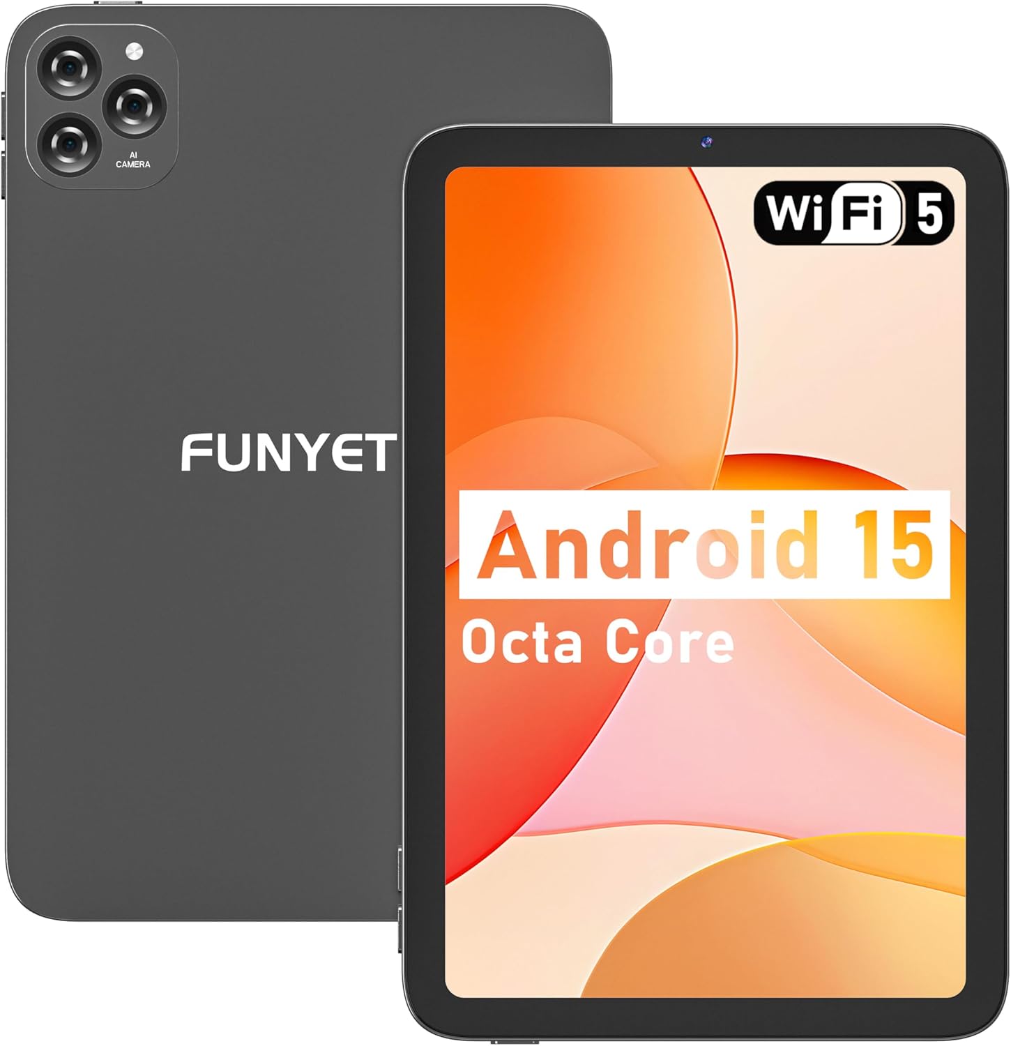 Android Tablet,10 inch Tablets 2025,8GB (4+4) RAM 128GB Storage (Expandable),Octa-Core Processor,HD Display,Dual Cameras,6000mAh Battery,GPS, Wi-Fi 5,Bluetooth 5.0,Incell Screen,Metal Shell